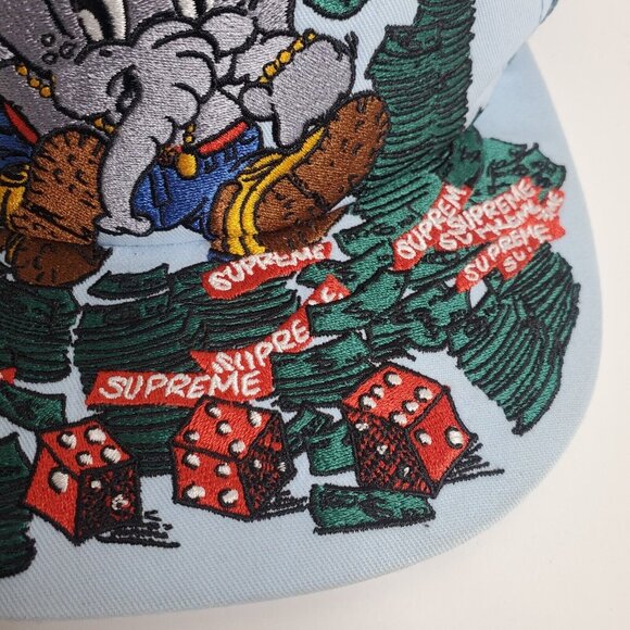 Supreme Light Blue ELEPHANT MESH Back Trucker Hat Cap - Picture 5 of 10
